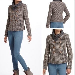Adorable Anthropologie Tabitha Ottawa Peacoat